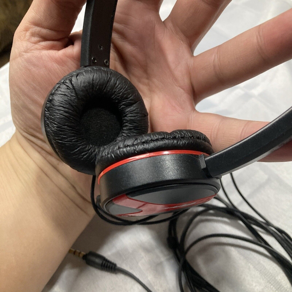 Electra Light Weight Headphones Red Black Tested Working - Picture 5 of 9